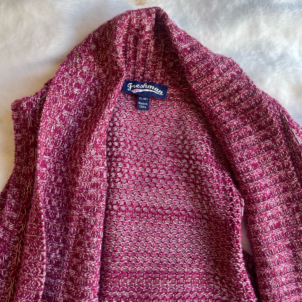 Freshman Maroon Knit Jacket